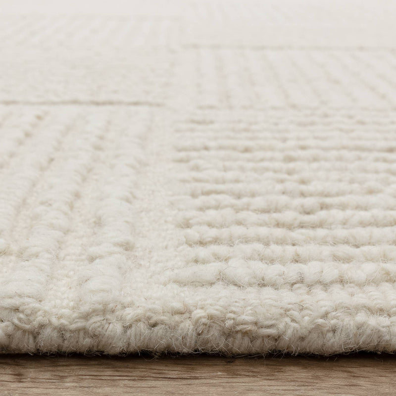 Atmacha Home & Living Rug Zennith Grid - Cream/White - Boho Rug