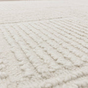 Atmacha Home & Living Rug Zennith Grid - Cream/White - Boho Rug
