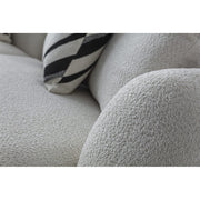 Sorell Sofa — detail of the light textured upholstery and cushion