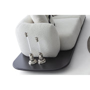 Sorell Sofa — close view of the upholstered end and integrated side surface