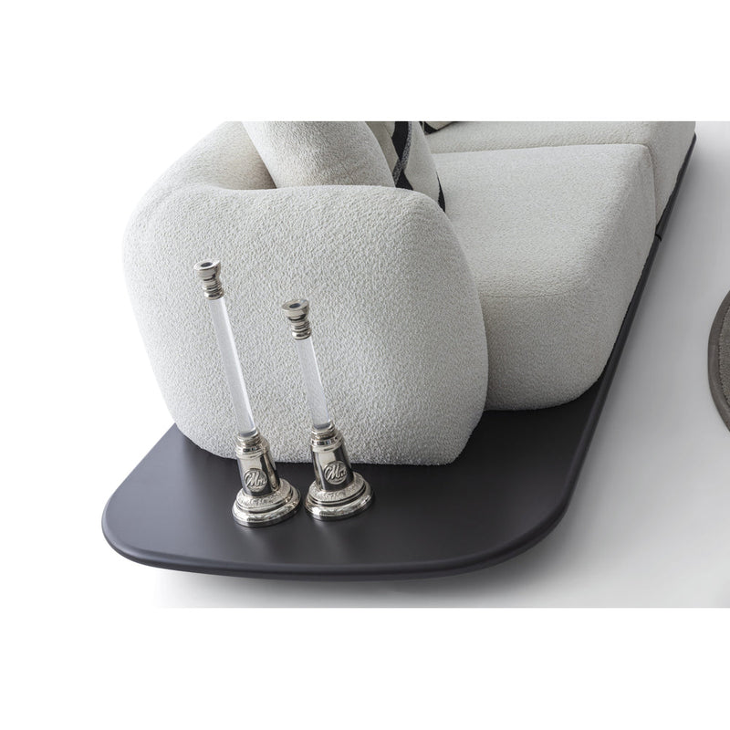 Sorell Sofa — close view of the upholstered end and integrated side surface