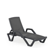 Atmacha Home & Living Sun Lounger Anthracite / Black E-3045154 MARE | with armrest Sun Lounger