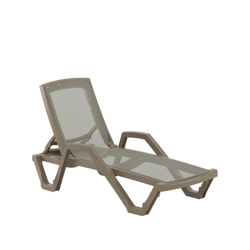 Atmacha Home & Living Sun Lounger Coffee / Beige & Coffee C-3045342 MARE | with armrest Sun Lounger