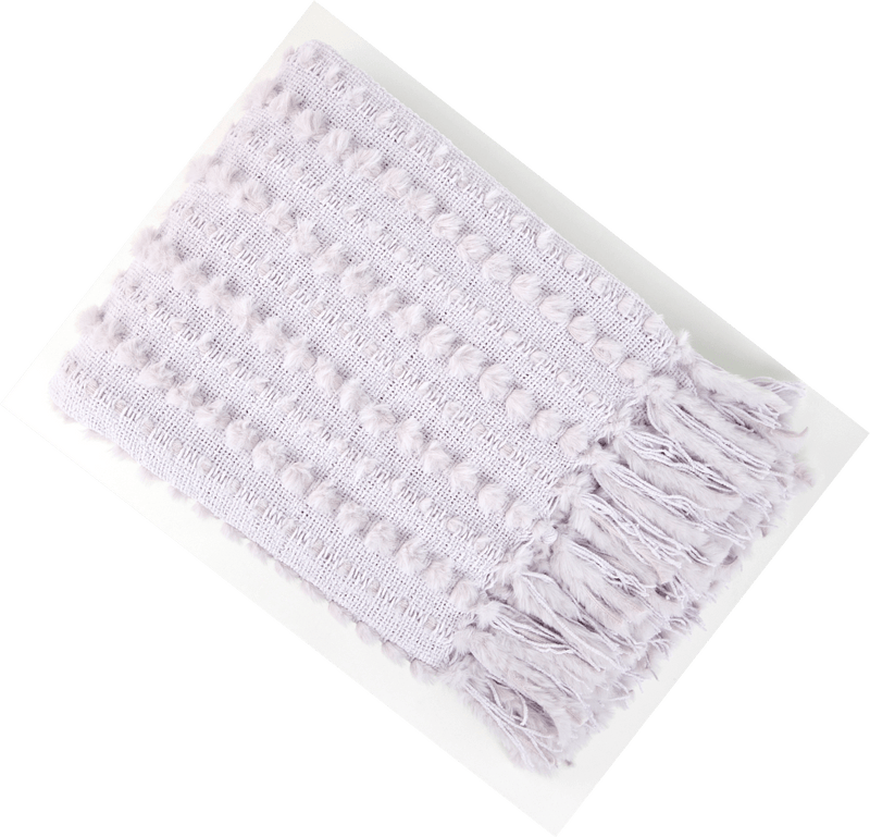 Atmacha Home & Living Throw 127x152 cm / Lilac RABBIT LINE THROW-LILAC 127 X 152 Lilac / 127x152 cm