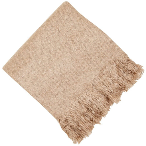 Atmacha Home & Living Throw 130x180 cm / Assorted FAUX THICK MOHAIR THROW NATURAL 130x180 cm