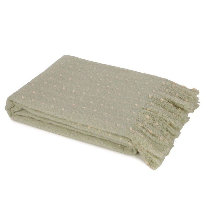 Atmacha Home & Living Throw 130x180 cm / Assorted MINT RAISE DOT LINE THROW ON FAUX MOHAIR 130 130x180 cm