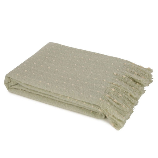 Atmacha Home & Living Throw 130x180 cm / Assorted MINT RAISE DOT LINE THROW ON FAUX MOHAIR 130 130x180 cm