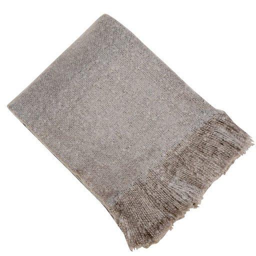 Atmacha Home & Living Throw 130x180 cm / Grey FAUX THICK MOHAIR THROW GREY / 130x180 cm
