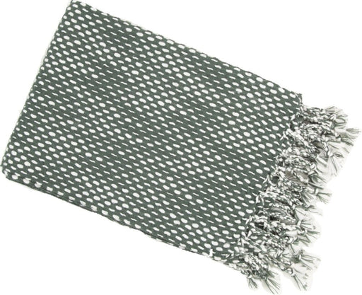 Atmacha Home & Living Throw 130x180 cm / Ivory RAINDROP EFFECT THROW IVORY/JADE Ivory / 130x180 cm