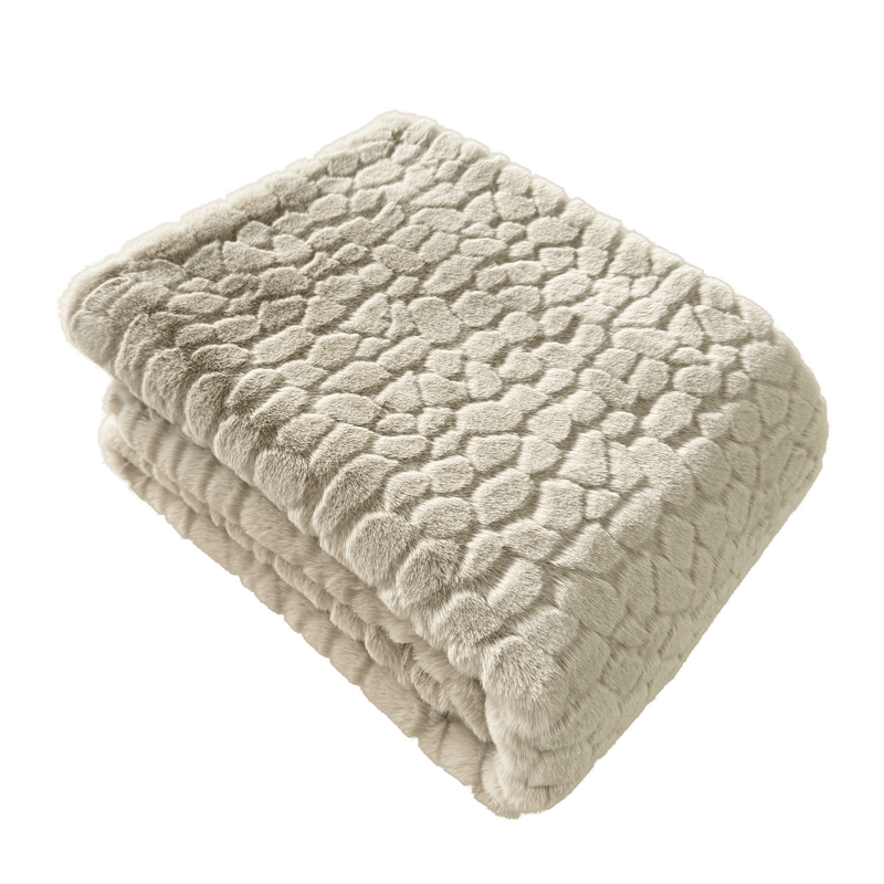 Atmacha Home & Living Throw 150x200 cm / Taupe CLOUD DESIGN FAUX FUR THROW TAUPE / 150x200 cm