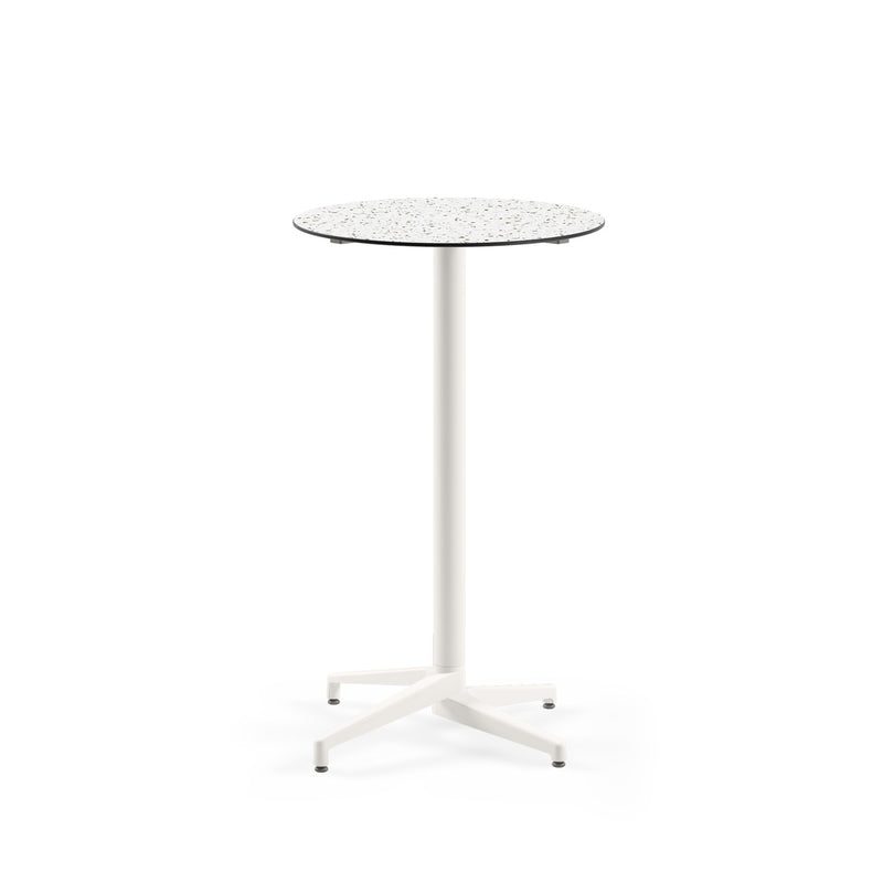 Moon-C Bar Ø69 | Fixed Bar Table - HPL/CPL TERRAZZO-2 - M-BT-TMC15-IVW-HPL6 - 1