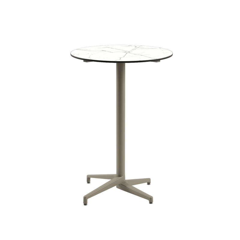 Moon-C Bar Ø77 cm | Fixed Bar Table - HPL/CPL WHITE MARBLE - M-BT-TMC17-VZN-HPL1 - 1