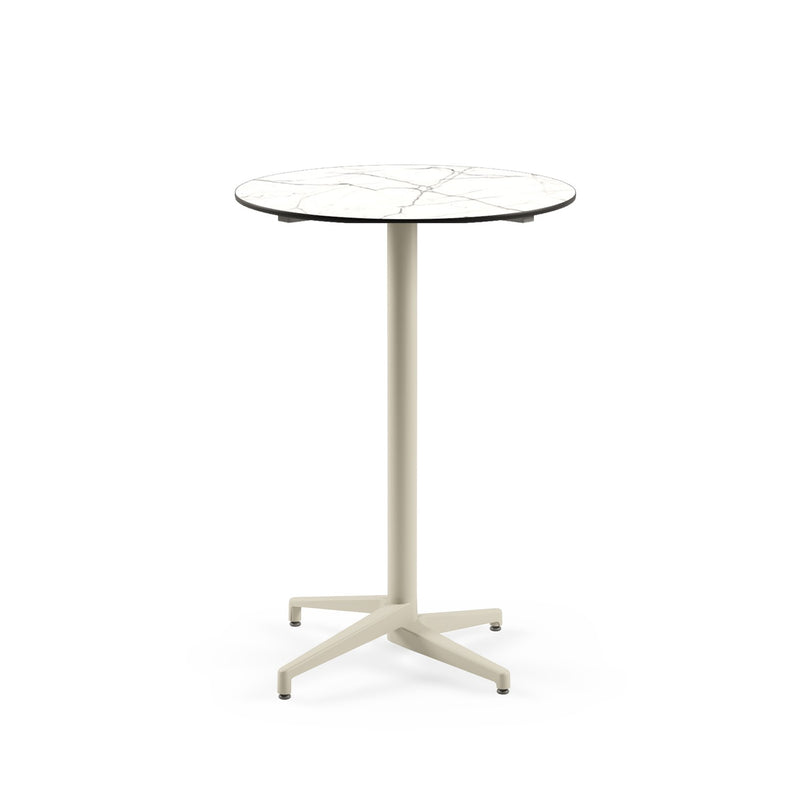 Moon-C Bar Ø77 cm | Fixed Bar Table - HPL/CPL WHITE MARBLE - M-BT-TMC17-BEI-HPL1 - 1