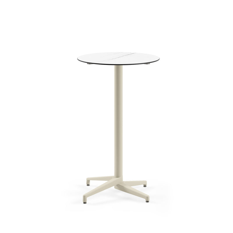 Moon-C Bar Ø69 | Fixed Bar Table - HPL/CPL WHITE MARBLE - M-BT-TMC15-BEI-HPL1 - 1