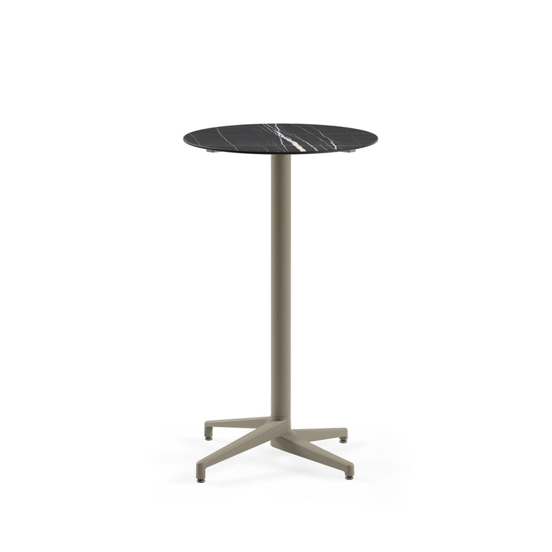 Moon-C Bar Ø69 | Fixed Bar Table - HPL/CPL BLACK MARBLE (5741 PALAZZO) - M-BT-TMC15-VZN-HPL2 - 1