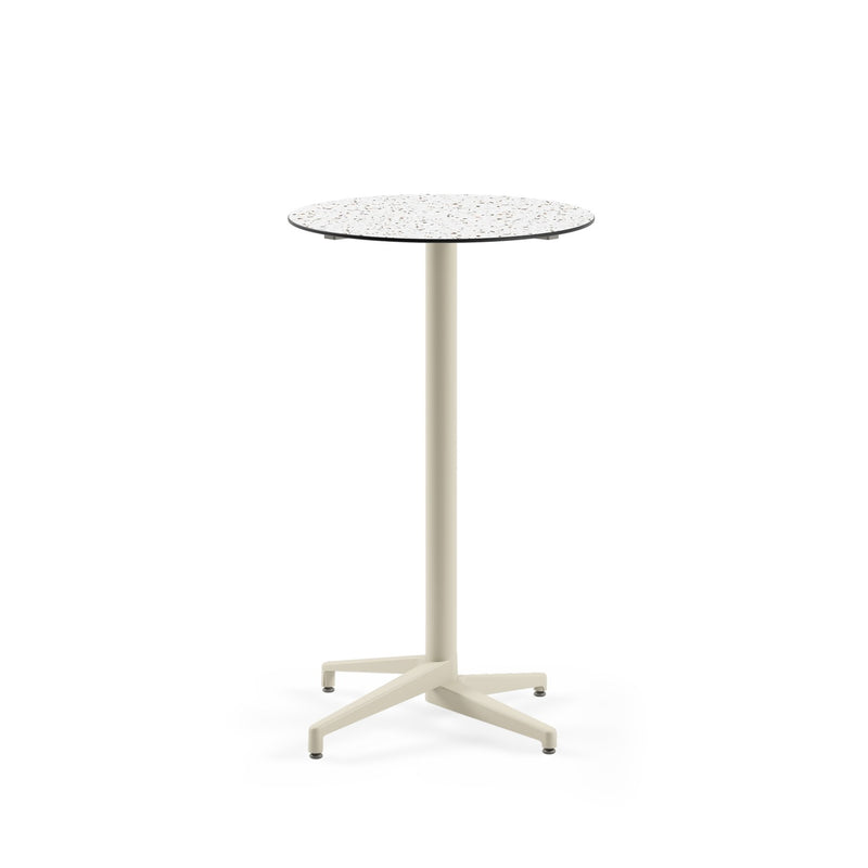 Moon-C Bar Ø69 | Fixed Bar Table - HPL/CPL TERRAZZO-2 - M-BT-TMC15-BEI-HPL6 - 1