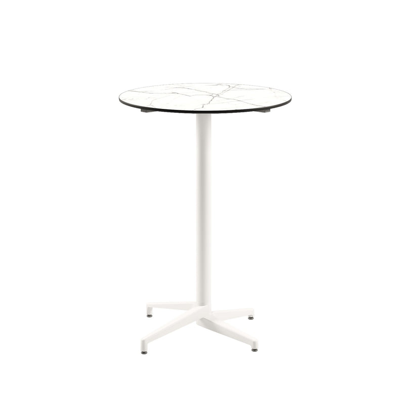 Moon-C Bar Ø77 cm | Fixed Bar Table - HPL/CPL WHITE MARBLE - M-BT-TMC17-IVW-HPL1 - 1