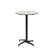 Moon-C Bar Ø77 cm | Fixed Bar Table - HPL/CPL TERRAZZO-2 - M-BT-TMC17-BLK-HPL6 - 1
