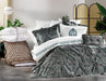 Atmacha Home And Living Bedding Set Grey Mirabel 11 Piece Bedding Set
