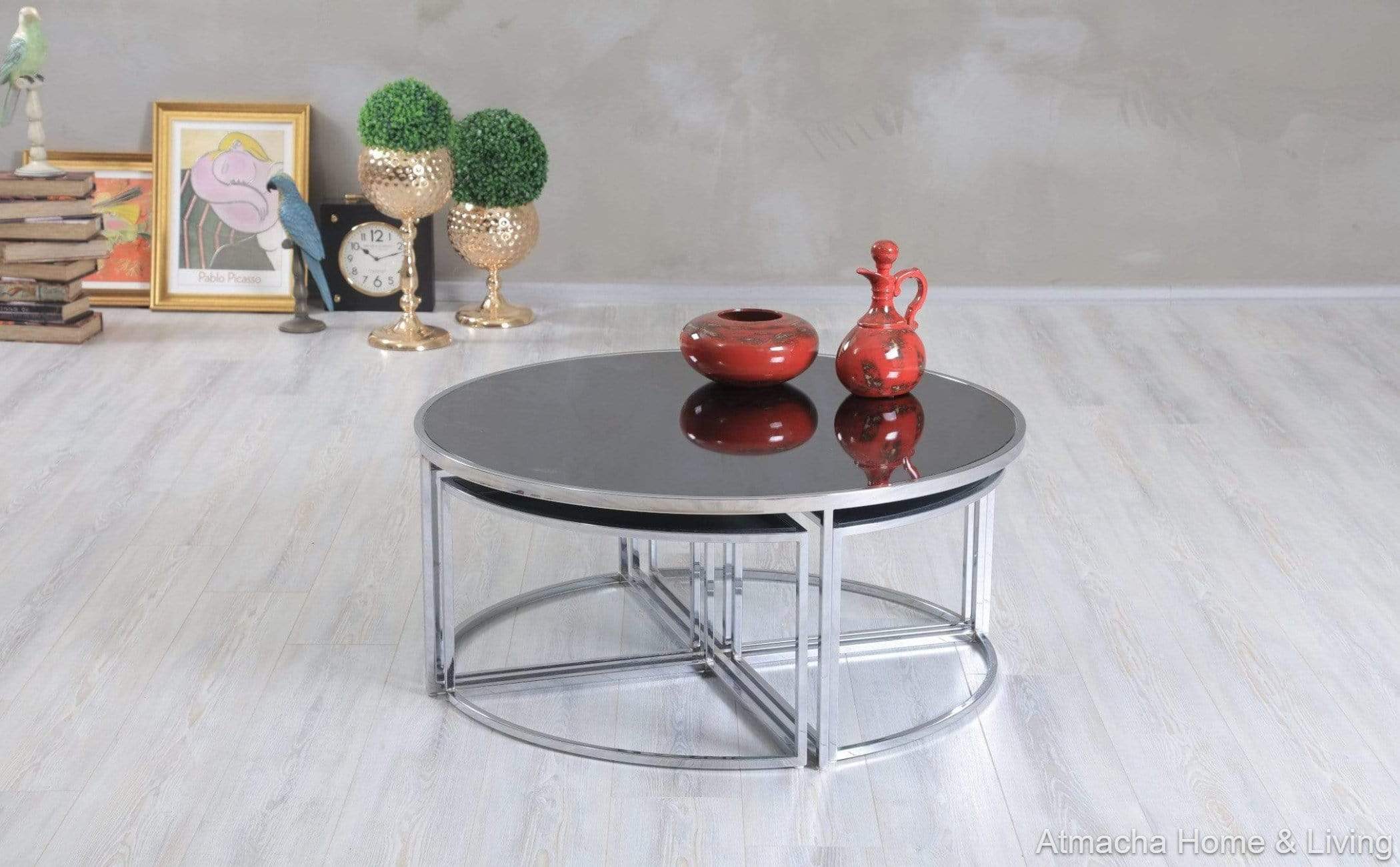 Smart Round Coffee Table | Atmacha Home & Living — Atmacha Home And Living