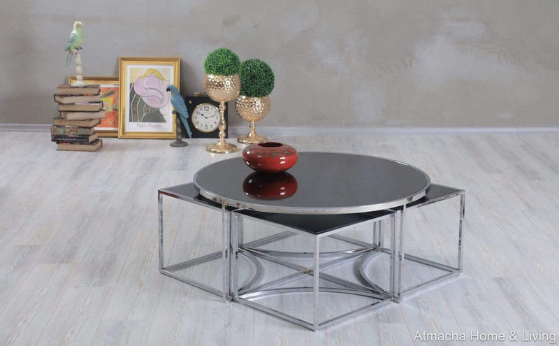 Atmacha - Home and Living Coffee Table Smart Round Coffee Table