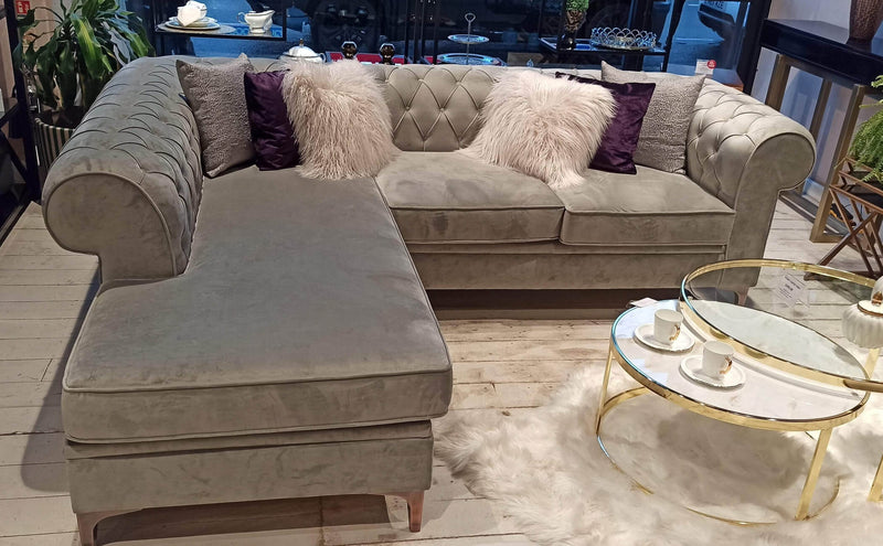 Atmacha Home And Living Corner Sofa Modern Chesterfield Corner Sofa