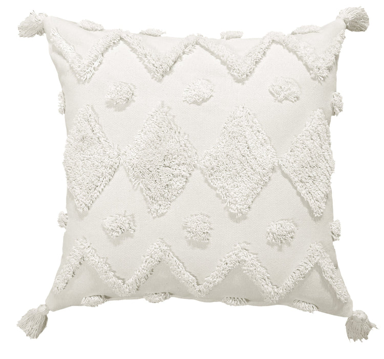 Atmacha Home And Living Cushion cotton tufted woven cushion Cushion 45 X 45 natural
