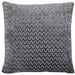 Atmacha Home And Living Cushion CUT VELVET WAVE SLATE Cushion 43 X 43
