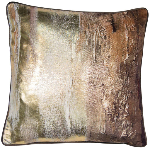 Atmacha Home And Living Cushion GOLD ABSTRACT PRINT Cushion 45 X 45