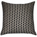 Atmacha Home And Living Cushion SMALL HEX CUT VELVET BLACK Cushion 43 X 43