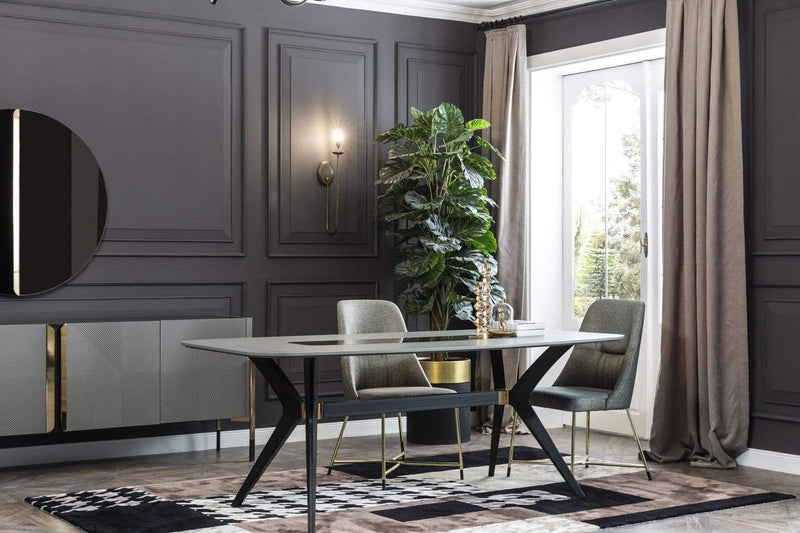 Atmacha - Home and Living Dining Table Set Elite Extendable Dining Table & 6 Chairs