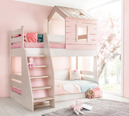 Atmacha Home And Living Kids Bed Pink Bunk Bed