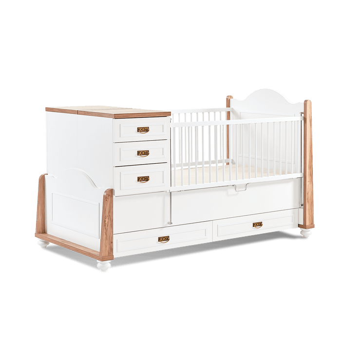Atmacha Home And Living Kids Room Bambi Cradle With Drawers