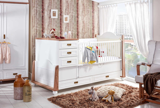 Atmacha Home And Living Kids Room Bambi Cradle With Drawers
