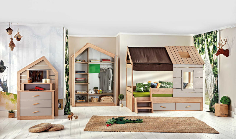 Atmacha Home And Living Kids Room Jungle Wardrobe