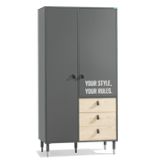 Atmacha Home And Living Kids Room Wardrobe With 2 Doors Capucine Wardrobe