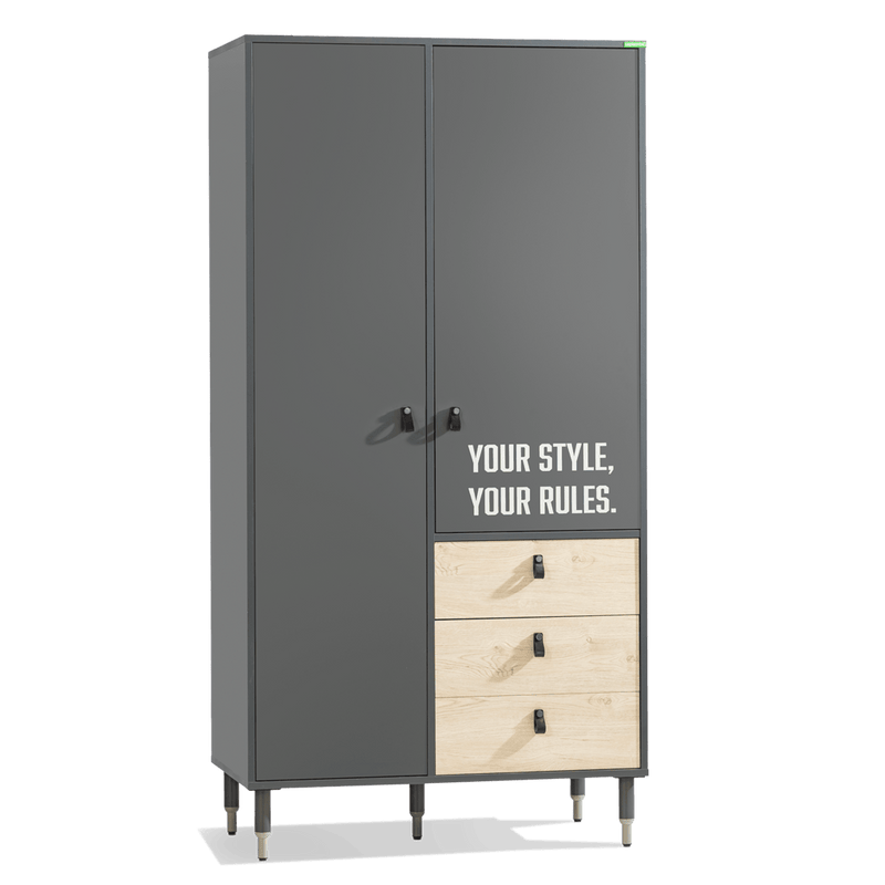 Atmacha Home And Living Kids Room Wardrobe With 2 Doors Capucine Wardrobe