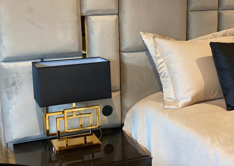 Atmacha - Home and Living Lamp Gold / Black Elite bedside Lamp