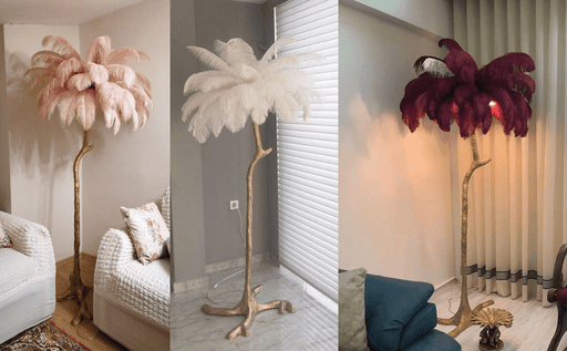 Atmacha - Home and Living Lamps Feather Floor Lamp