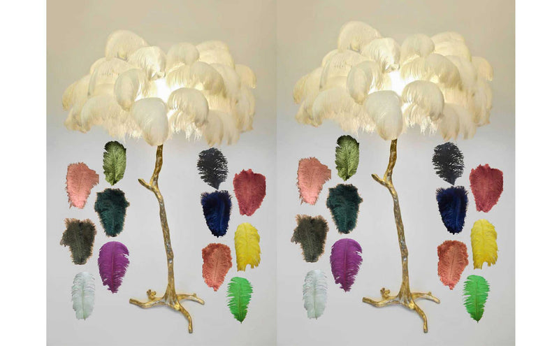Atmacha - Home and Living Lamps Feather Floor Lamp