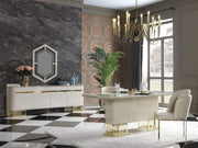 Atmacha - Home and Living Living Room Set Fendy Living Room Set | Dining Table  & 6 Chairs & Console & Mirror