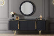 Atmacha Home And Living Sideboard Mirror / Black / Gold Gustava Mirror