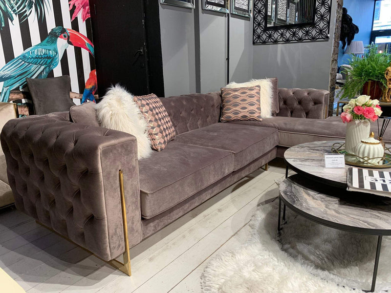 Atmacha - Home and Living Sofa Right Facing / Beige / Gold Juju Corner Sofa(Outlet)