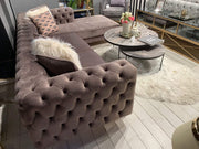 Atmacha - Home and Living Sofa Right Facing / Stone Colour / Gold Juju Corner Sofa(Outlet)