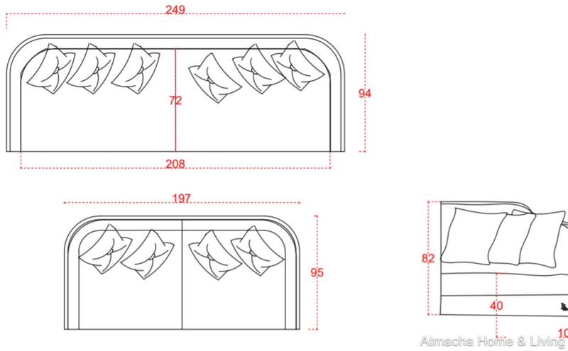 Atmacha - Home and Living Sofa set Florance Sofa Set