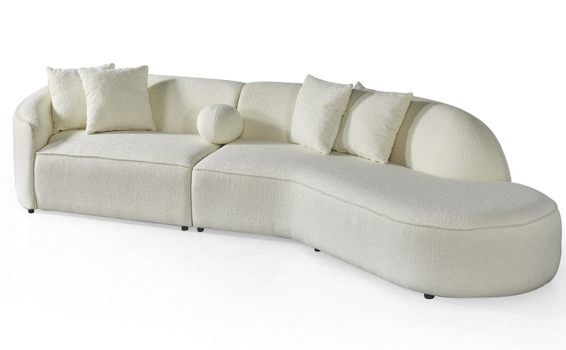 Atmacha Home And Living Sofa Teddy Curved Corner Sofa