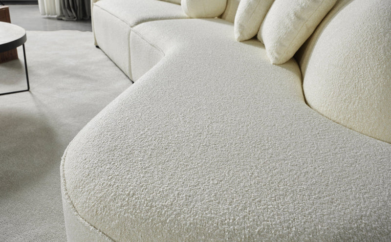 Atmacha Home And Living Sofa Teddy Curved Corner Sofa