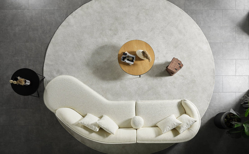 Atmacha Home And Living Sofa Teddy Curved Corner Sofa