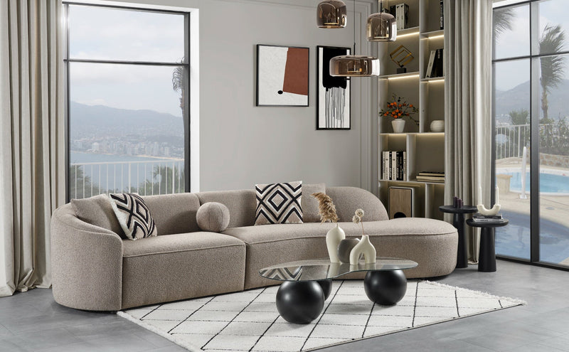 Atmacha Home And Living Sofa Teddy Curved Corner Sofa