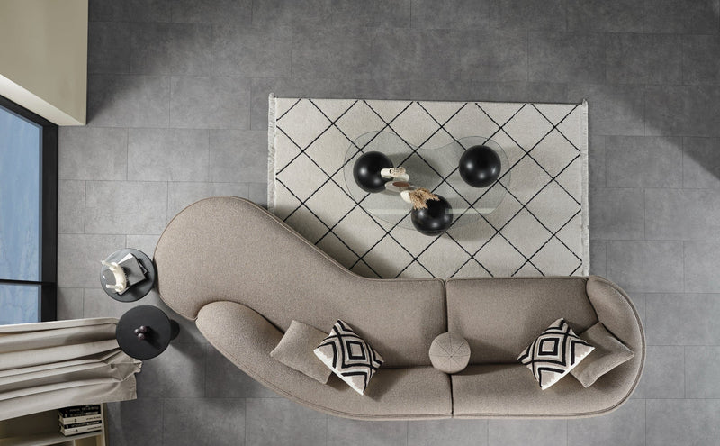 Atmacha Home And Living Sofa Teddy Curved Corner Sofa